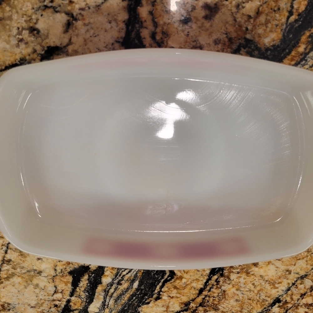 Vintage Federal Red Gingham Loaf Pan Oven Proof USA - Picture 8 of 10